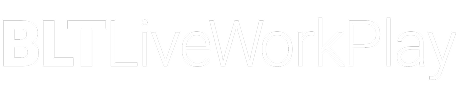BLT Live Work Play white logo